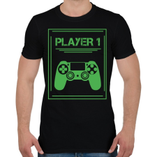 PRINTFASHION PLAYER 1 - Férfi póló - Fekete férfi póló