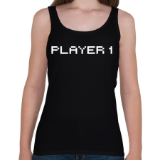 PRINTFASHION PLAYER 1 - Női atléta - Fekete női trikó