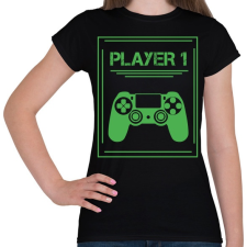 PRINTFASHION PLAYER 1 - Női póló - Fekete női póló