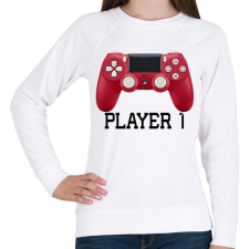 PRINTFASHION Player 1 PS4 páros póló - Női pulóver - Fehér női pulóver, kardigán