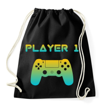 PRINTFASHION PLAYER 1 - Sportzsák, Tornazsák - Fekete tornazsák