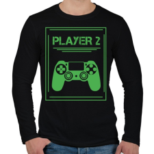PRINTFASHION PLAYER 2 - Férfi hosszú ujjú póló - Fekete férfi póló