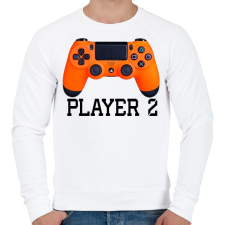 PRINTFASHION Player 2 PS4 páros póló - Férfi pulóver - Fehér férfi pulóver, kardigán