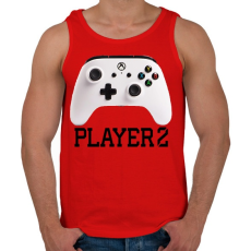 PRINTFASHION Player 2 Xbox One  páros póló - Férfi atléta - Piros