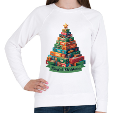 PRINTFASHION Playful Christmas - Női pulóver - Fehér