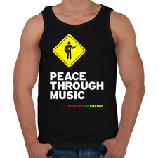 PRINTFASHION playin - Férfi atléta - Fekete atléta, trikó