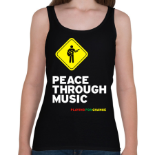 PRINTFASHION playin - Női atléta - Fekete női trikó