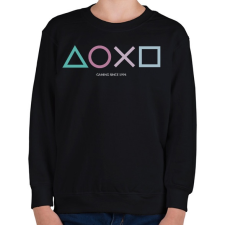PRINTFASHION Playstation - Gyerek pulóver - Fekete gyerek pulóver, kardigán