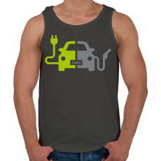 PRINTFASHION Plug-In Hybrid Electric Vehicle - Férfi atléta - Sötétszürke