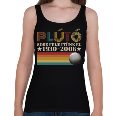 PRINTFASHION Plútó emléke - Női atléta - Fekete