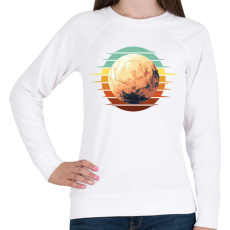 PRINTFASHION Plutó - Női pulóver - Fehér