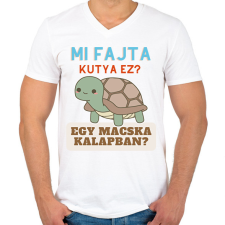 PRINTFASHION png_20230309_223435_0000 - Férfi V-nyakú póló - Fehér férfi póló