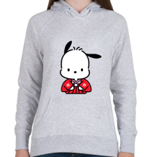 PRINTFASHION pochacco - Női kapucnis pulóver - Sport szürke női pulóver, kardigán