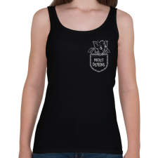 PRINTFASHION Pocket demons - Női atléta - Fekete női trikó