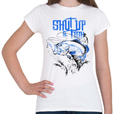 PRINTFASHION Pofa be és pecázz! - Női póló - Fehér női póló