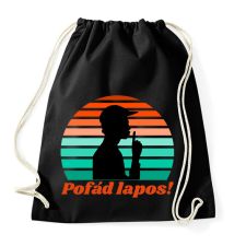 PRINTFASHION Pofád lapos - Sportzsák, Tornazsák - Fekete tornazsák