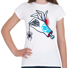 PRINTFASHION Pók-kéz - Női póló - Fehér női póló