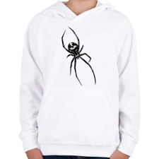 PRINTFASHION Pók szemekkel - Gyerek kapucnis pulóver - Fehér gyerek pulóver, kardigán