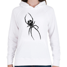 PRINTFASHION Pók szemekkel - Női kapucnis pulóver - Fehér női pulóver, kardigán