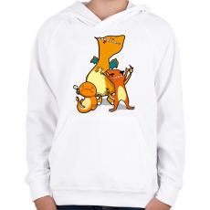 PRINTFASHION Pokemon Go - Gyerek kapucnis pulóver - Fehér