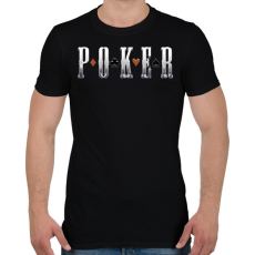 PRINTFASHION Poker - Férfi póló - Fekete