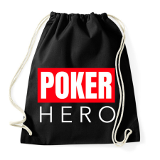 PRINTFASHION POKER HERO - Sportzsák, Tornazsák - Fekete tornazsák