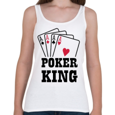 PRINTFASHION Póker király - Női atléta - Fehér