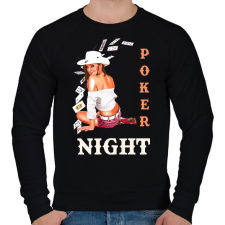 PRINTFASHION POKER NIGHT - Férfi pulóver - Fekete férfi pulóver, kardigán