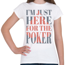 PRINTFASHION Póker - Női póló - Fehér női póló