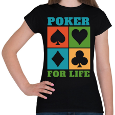 PRINTFASHION Poker - Női póló - Fekete női póló