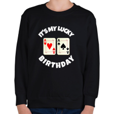 PRINTFASHION POKER SZÜLINAP - Gyerek pulóver - Fekete gyerek pulóver, kardigán