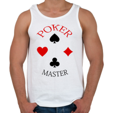 PRINTFASHION pokermaster_1 - Férfi atléta - Fehér atléta, trikó