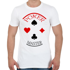 PRINTFASHION pokermaster_2 - Férfi póló - Fehér férfi póló