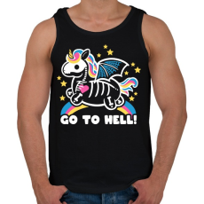 PRINTFASHION Pokolba - Férfi atléta - Fekete