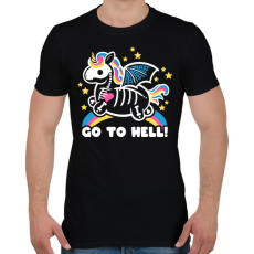 PRINTFASHION Pokolba - Férfi póló - Fekete