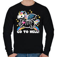 PRINTFASHION Pokolba - Férfi pulóver - Fekete férfi pulóver, kardigán