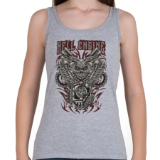 PRINTFASHION Pokoli motor - Női atléta - Sport szürke női trikó