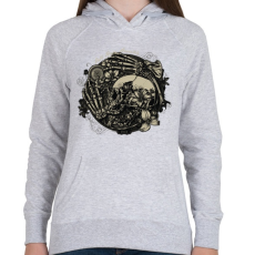 PRINTFASHION Pokoli remény - Női kapucnis pulóver - Sport szürke