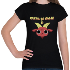 PRINTFASHION pokolian cuki - Női póló - Fekete