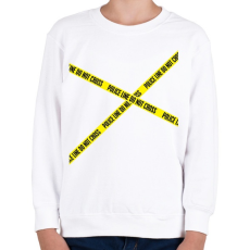 PRINTFASHION police-line - Gyerek pulóver - Fehér