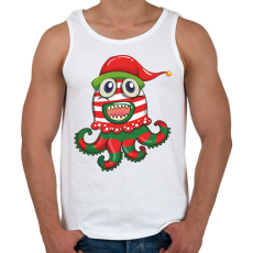 PRINTFASHION polip - Férfi atléta - Fehér