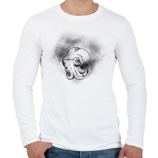 PRINTFASHION polip - Férfi hosszú ujjú póló - Fehér férfi póló