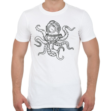 PRINTFASHION Polip - Férfi póló - Fehér férfi póló