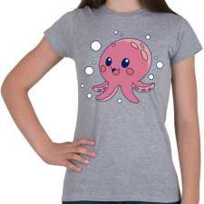 PRINTFASHION Polip - Női póló - Sport szürke női póló