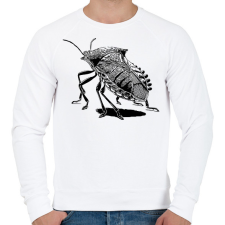 PRINTFASHION Poloska / Büdösbogár rajz - Férfi pulóver - Fehér férfi pulóver, kardigán