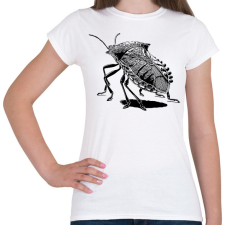 PRINTFASHION Poloska / Büdösbogár rajz - Női póló - Fehér női póló