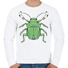 PRINTFASHION Poloska - Férfi pulóver - Fehér férfi pulóver, kardigán