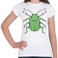 PRINTFASHION Poloska - Női póló - Fehér