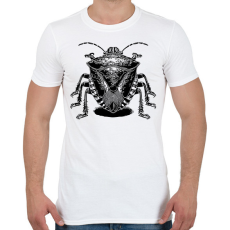 PRINTFASHION Poloska rajz - Férfi póló - Fehér