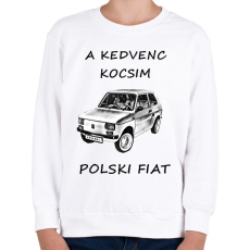 PRINTFASHION POLSKI FIAT - Gyerek pulóver - Fehér